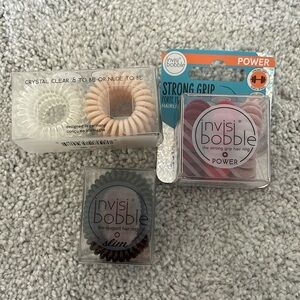 Invisi bobble bundle of 12 hair rings 3 different varieties